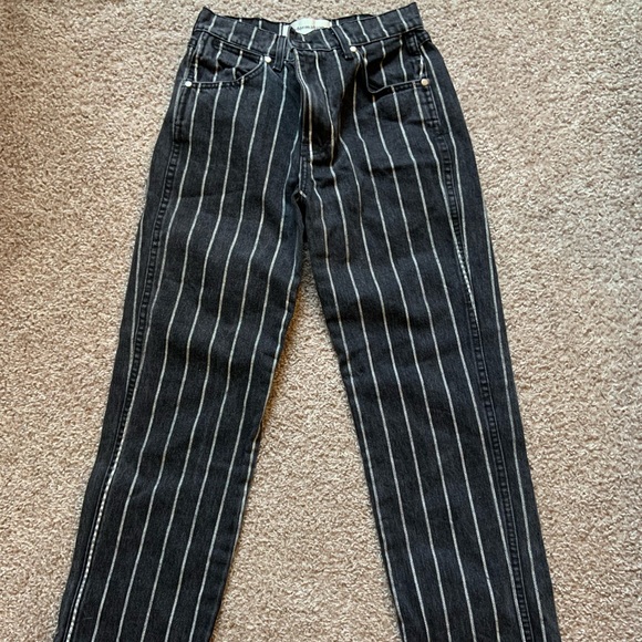 Reformation Roper Striped Jeans (smart ass patch) - Picture 4 of 7